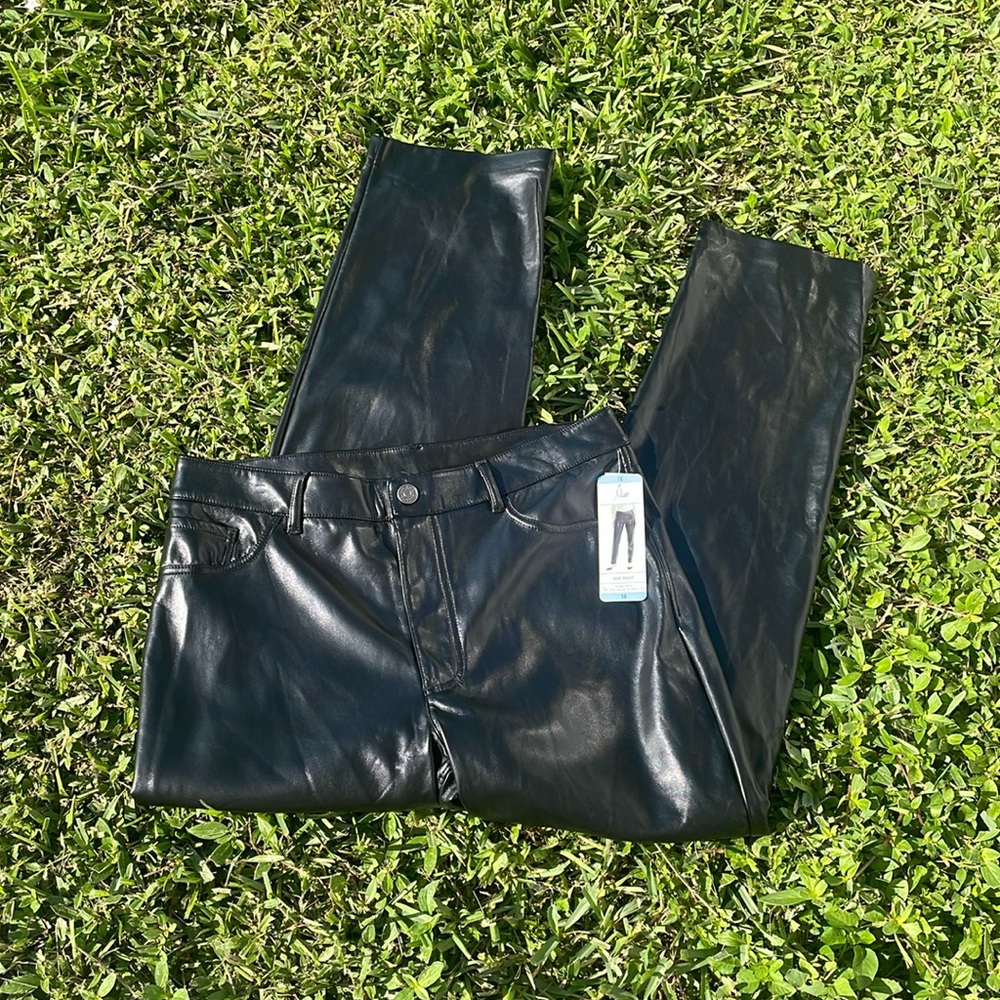 [Joie] Black Faux Leather Pants - Size 10 NWT